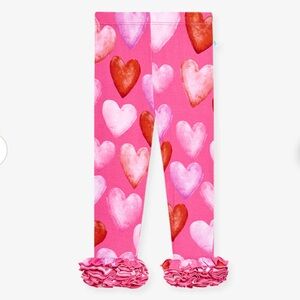 Posh Peanut Posh Valentine Ruffled Leggings